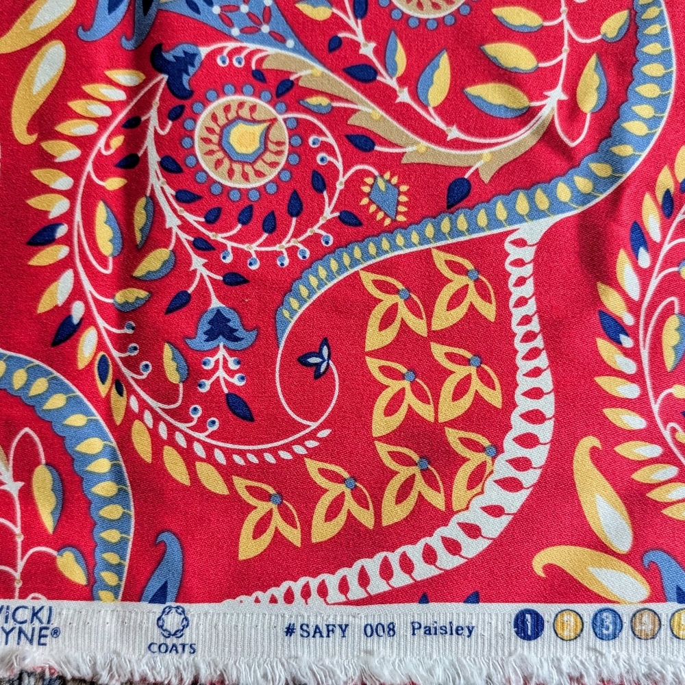 3.33 yards Of For Your Home By Vicki Payne # SAFY 008 PAISLEY